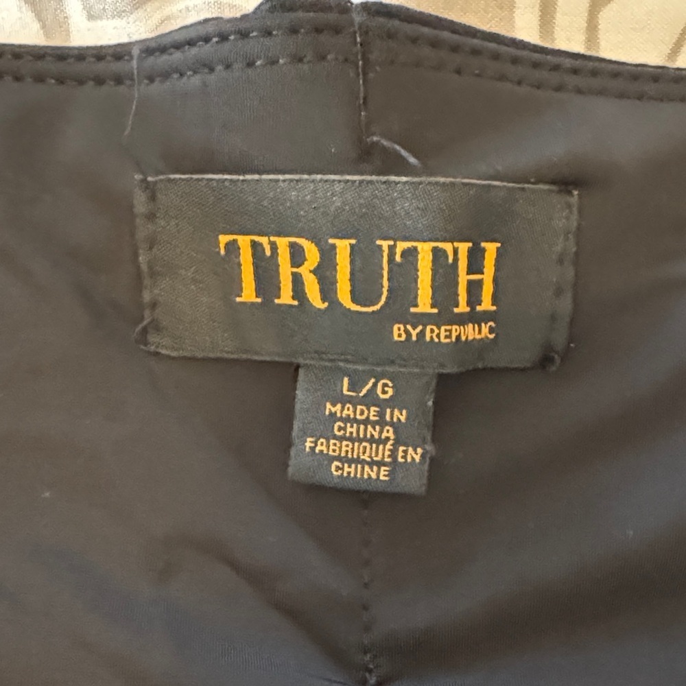 Truth by Republic Women’s Black Boot Cut Stretch Dress Pants Size Large - Picture 2 of 8
